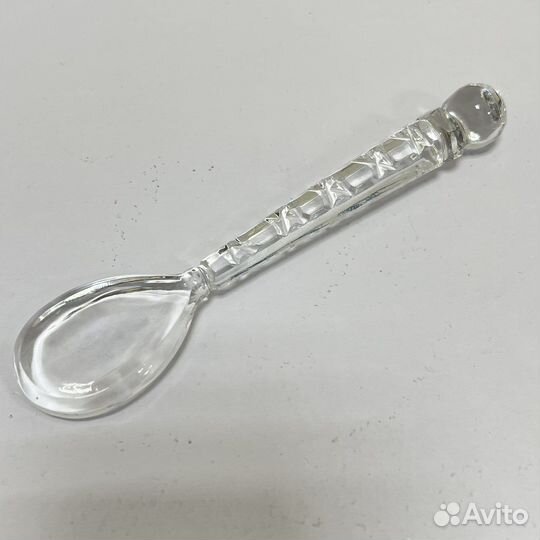 Банка с Ложкой Баночка для меда Хрусталь Чехия