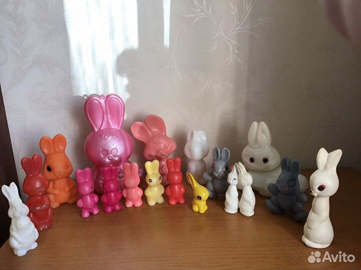 Игрушки СССР пластмассовые животные