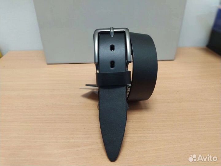 Мужской ремень из натуральной кожи. Джинсовый