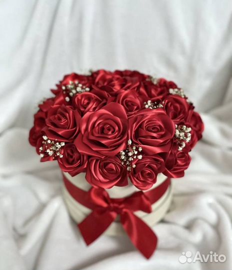 Букет из атласных лент