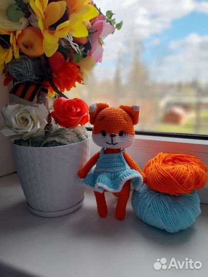 Лисенок амигуруми