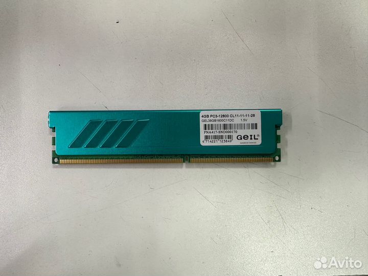 Память бу DDR3 4 gb 1600 Geil EVO Leggera