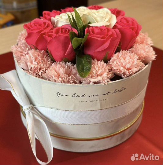 Букет из мыльных роз