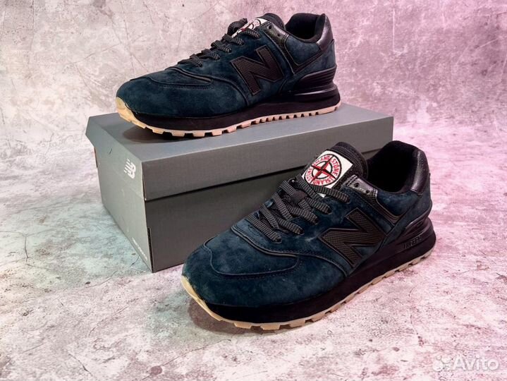 Кроссовки New Balance 574 Stone Island удобные