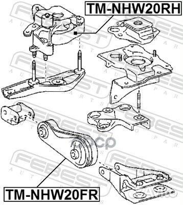 Подушка двигателя перед прав/лев tmnhw20FR