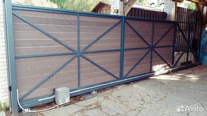 Откатные ворота - двойные