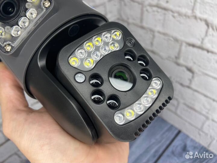 Уличная 4G камера с симкартой и двойным объективом