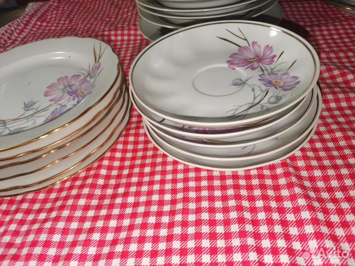 Тарелки фарфор, сервиз фарфор