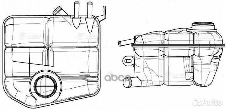 Бачок расширит. охл. жидкости ford focus I (98
