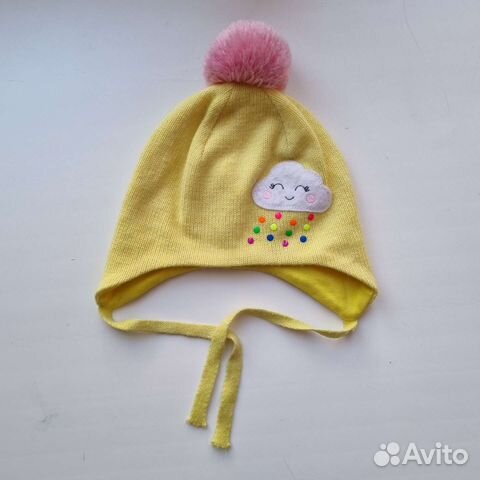 Шапка для девочки 52 демисезонная