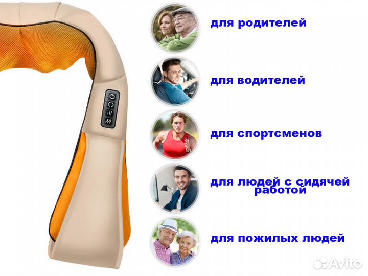 Универсальный массажер для шеи, спины, ног, ягодиц