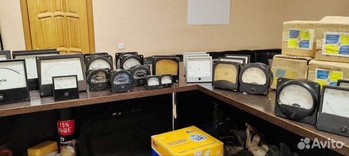 Амперметры, вольтметры, микроамперметры из СССР