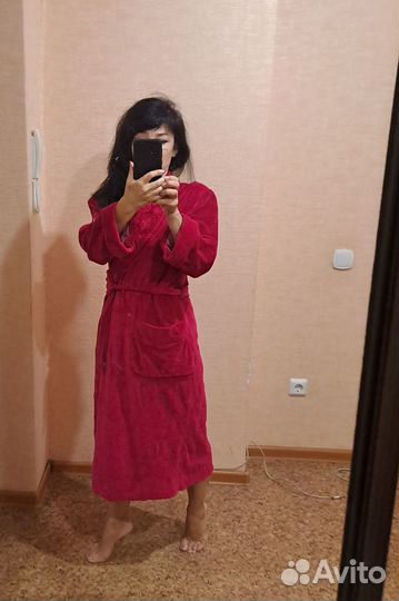 Халат велюровый женский