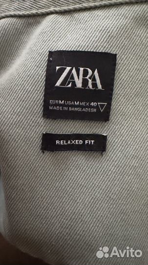 Джинсовая рубашка zara