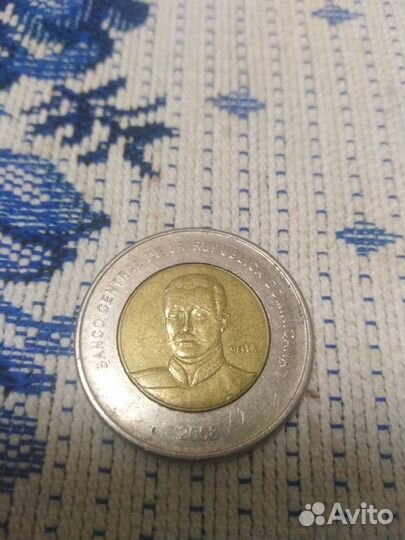 Монета.10 пессо 2008 год