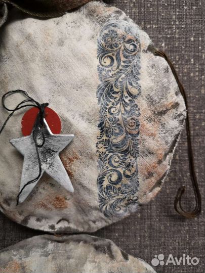 Авторская кукла- подвес Снеговик