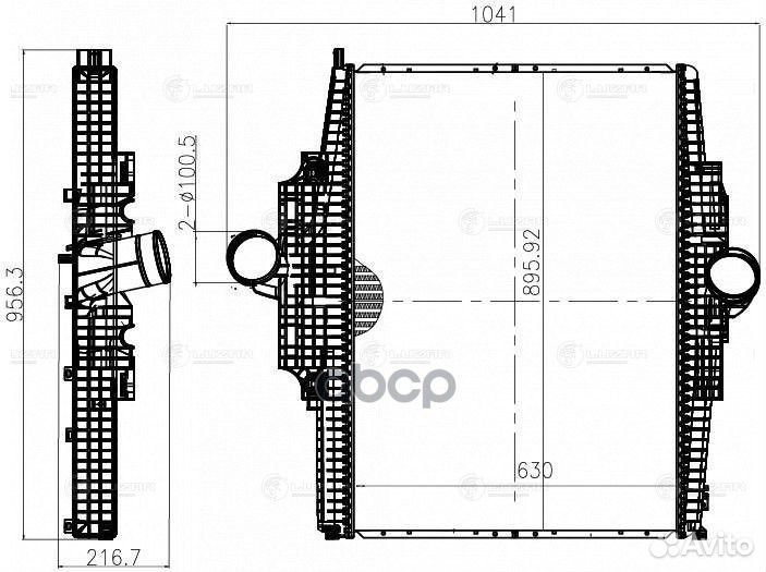 Онв (радиатор интеркулера) для а/м Mercedes-Ben