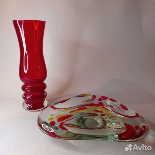 Сет из пепельницы и вазы винтаж