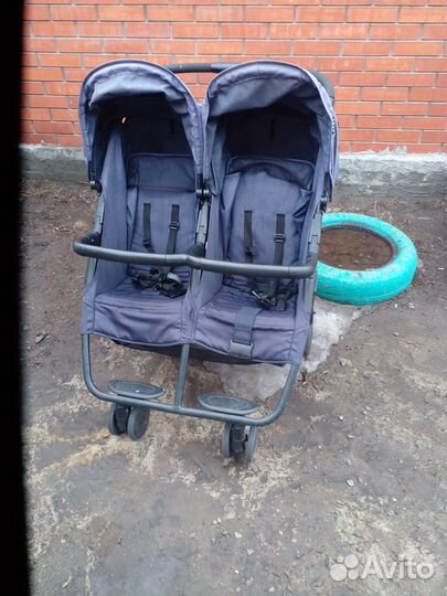 Прогулочная коляска для двойни бу