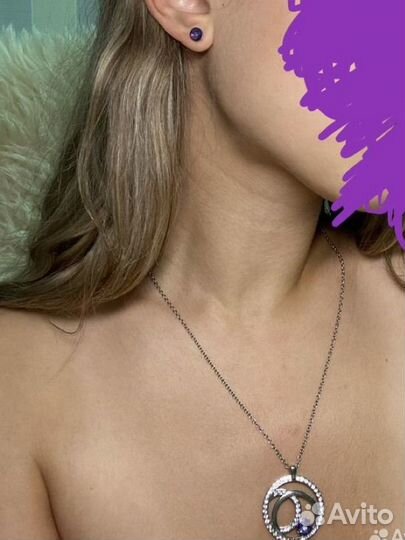 Кулон и сережки