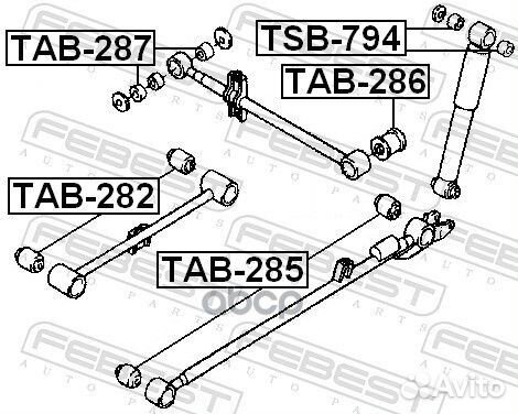 Сайлентблок TAB-282 TAB-282 Febest