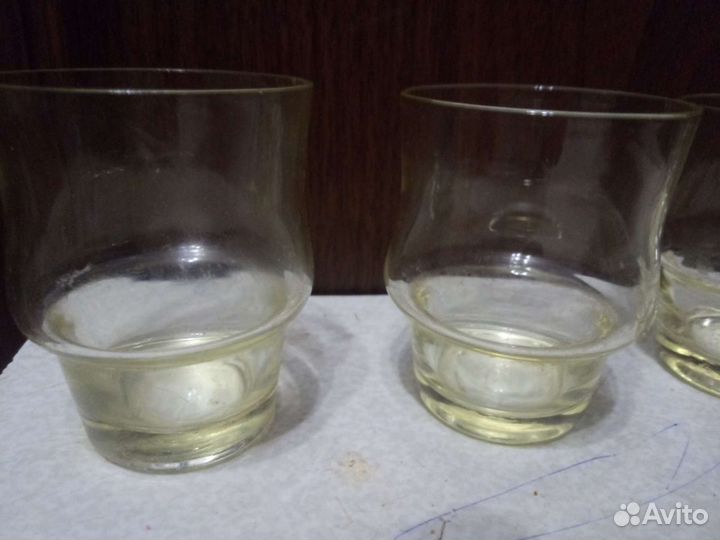 Стопки. Рюмки. Жёлтого цвета. СССР