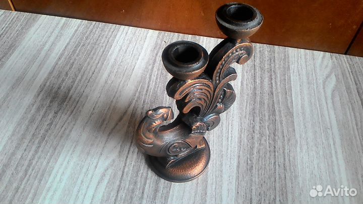 Подсвечник настольный на 2 свечи времен СССР