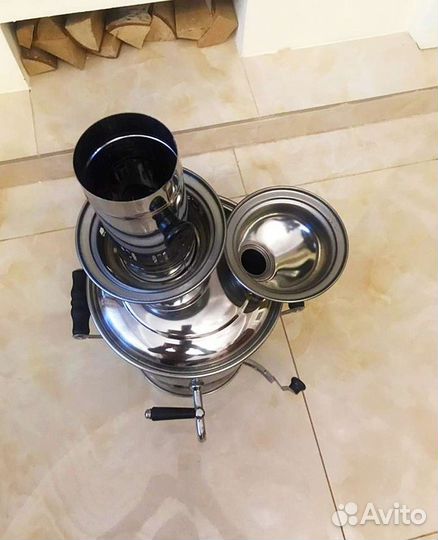 Самовар на дровах нержавейка из Турции