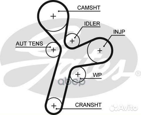 Комплект ремня грм K015634XS Gates