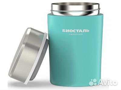 Термос 500мл (16ч) шир. горло, цвет Бирюзовый bios