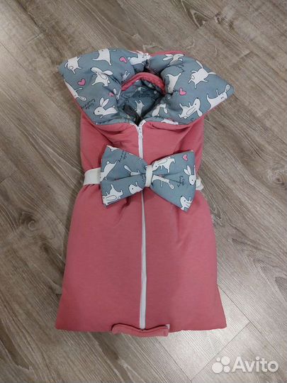 Кокон Конверт в коляску, на выписку весна осень