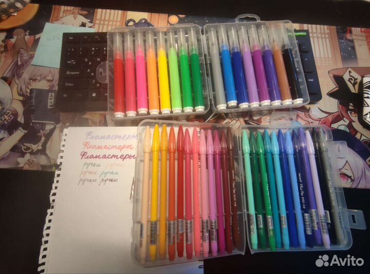 Фломастеры новые 16 шт + 24 шт