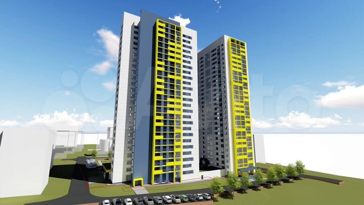 2-к. квартира, 65,4 м², 21/28 эт.