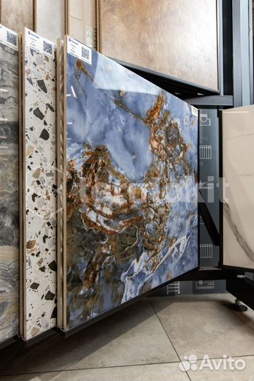 Керамогранит ITC Agyaro Blue High Glossy 60x60