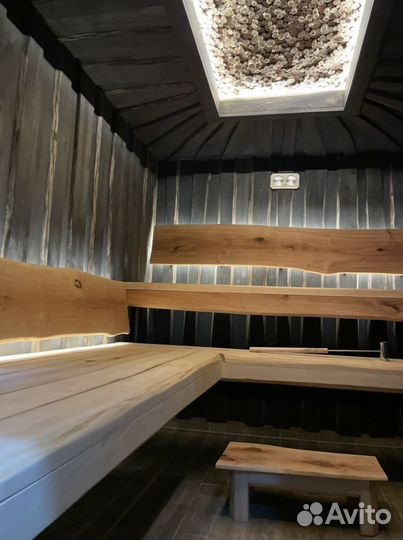 Баня на дровах с бассейном