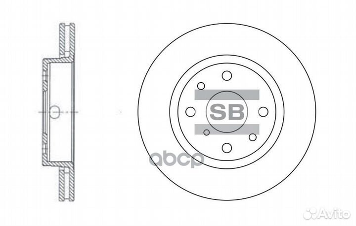 Диск тормозной SD2015 Sangsin brake