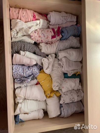 Детская одежда для девочек пакетом размер 50-56