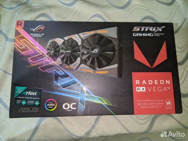 Видеокарта Asus Radeon rx vega 56