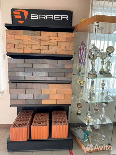 Керамический кирпич кладка гладкий Braer