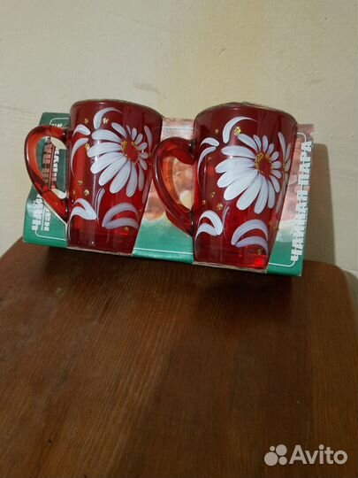 Ваза для цветов и бокалы сувенирные