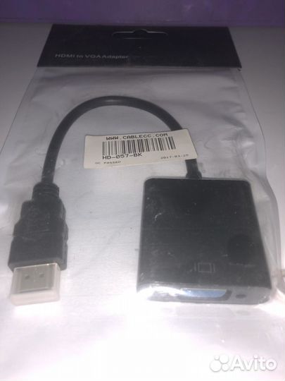 Новые VGA hdmi эмулятор переходник вга хдмай
