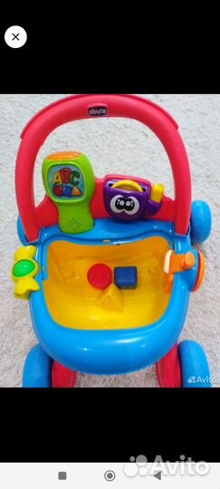 Ходунки каталка chicco говорящая тележка