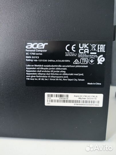 Компьютер Acer i5-12400