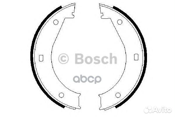 Колодки тормозные барабанные зад 0986487211