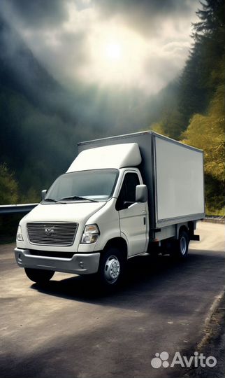 Водитель на своем авто с рефрижератором на работу