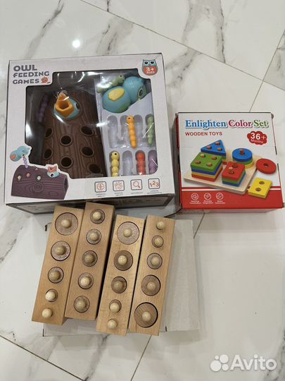 Набор развивающих игрушек на возраст от 1 года