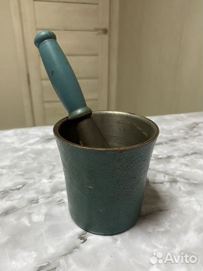 Ступка с пестиком СССР чугун