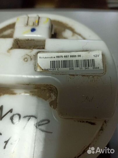 Nissan Note e11 топливный насос