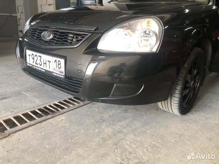 Бампер передний приора 2 (черный пантера )