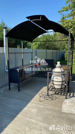 Мангал с крышей
